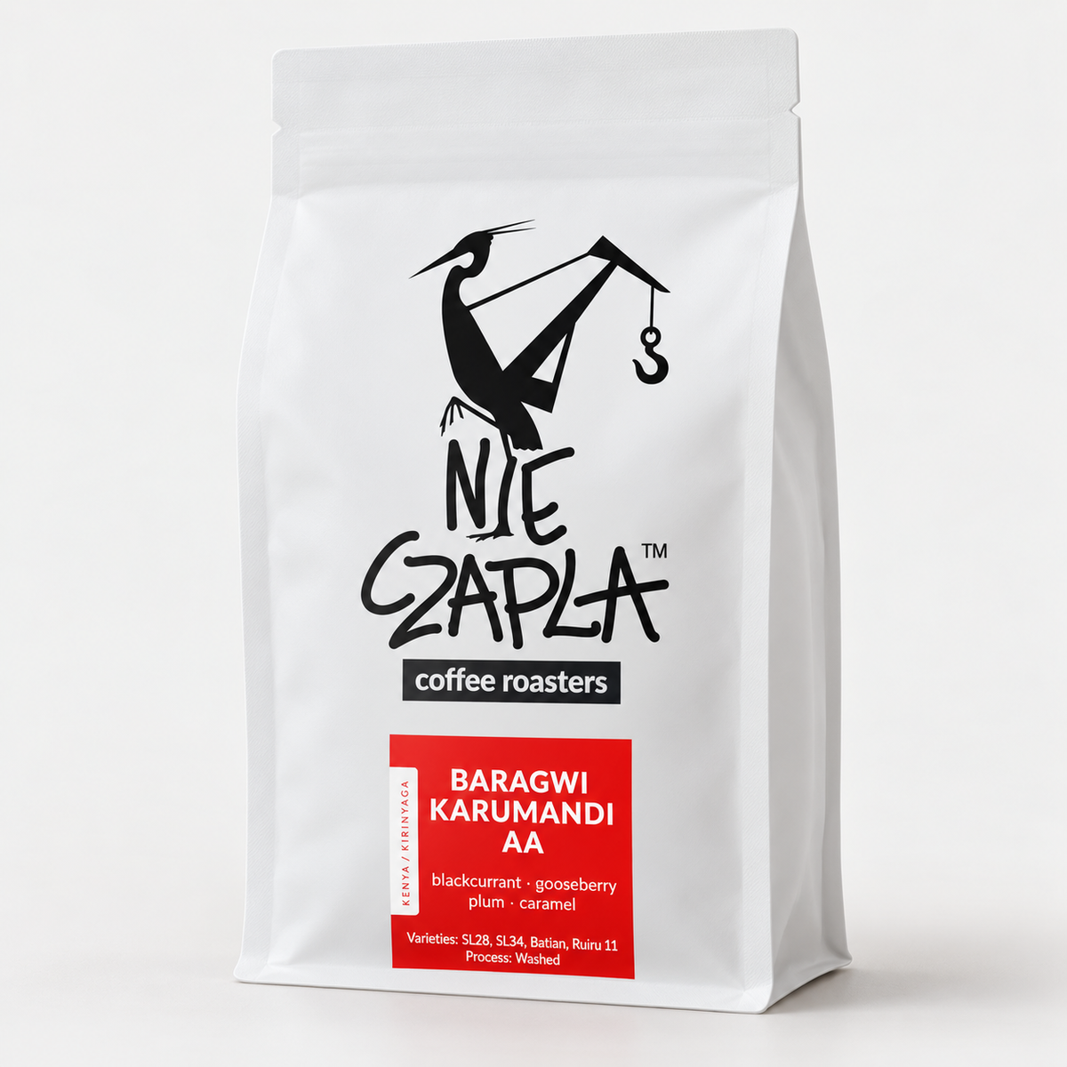 Baragwi Karumandi AA — angled packaging with English label