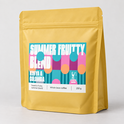 SUMMER FRUITTY BLEND – angled packaging with English label